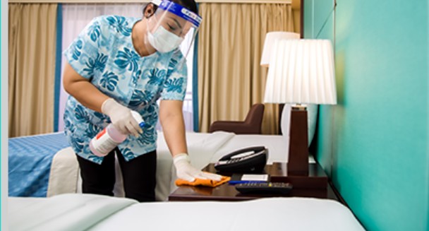 Cleaning and disinfection of all rooms